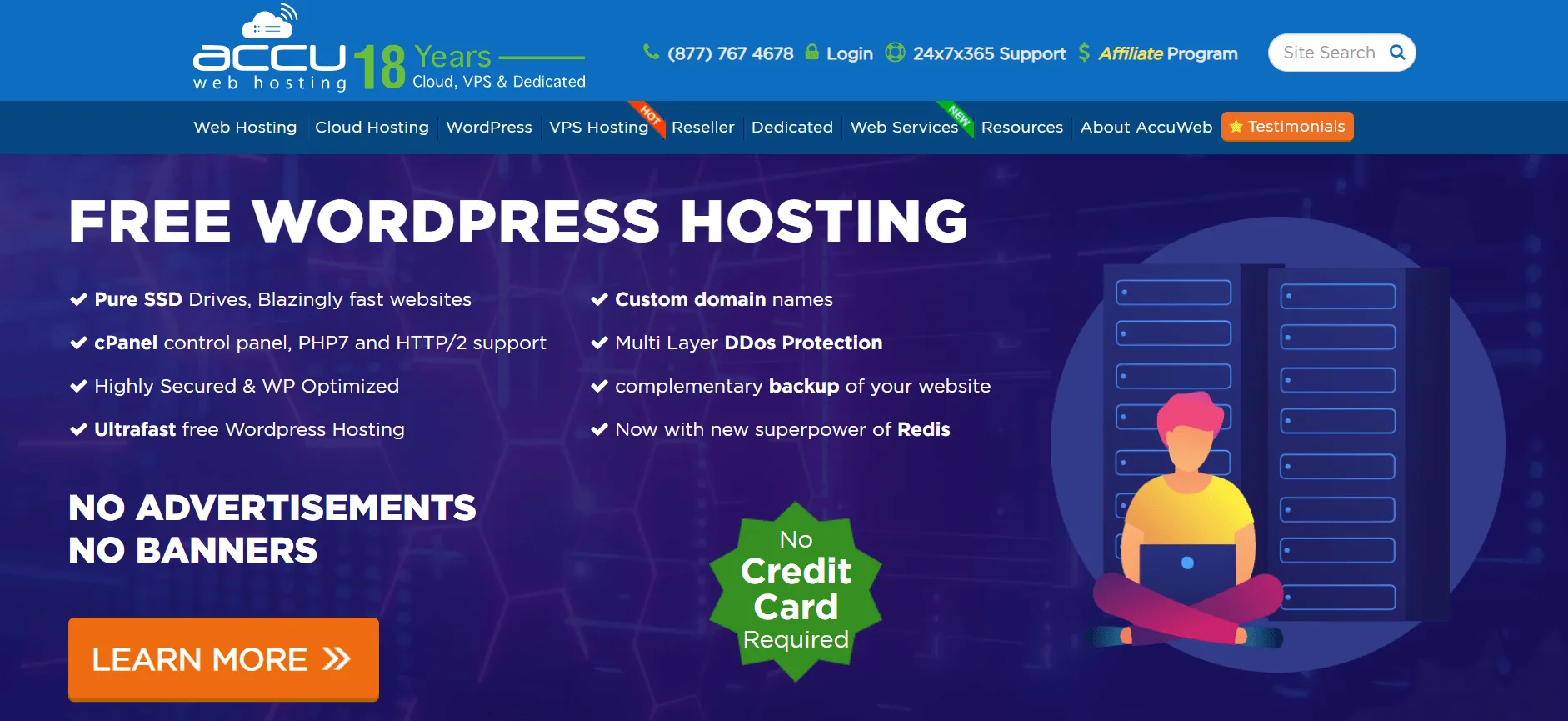 AccuWebHosting Windows VPS remote desktop control panel