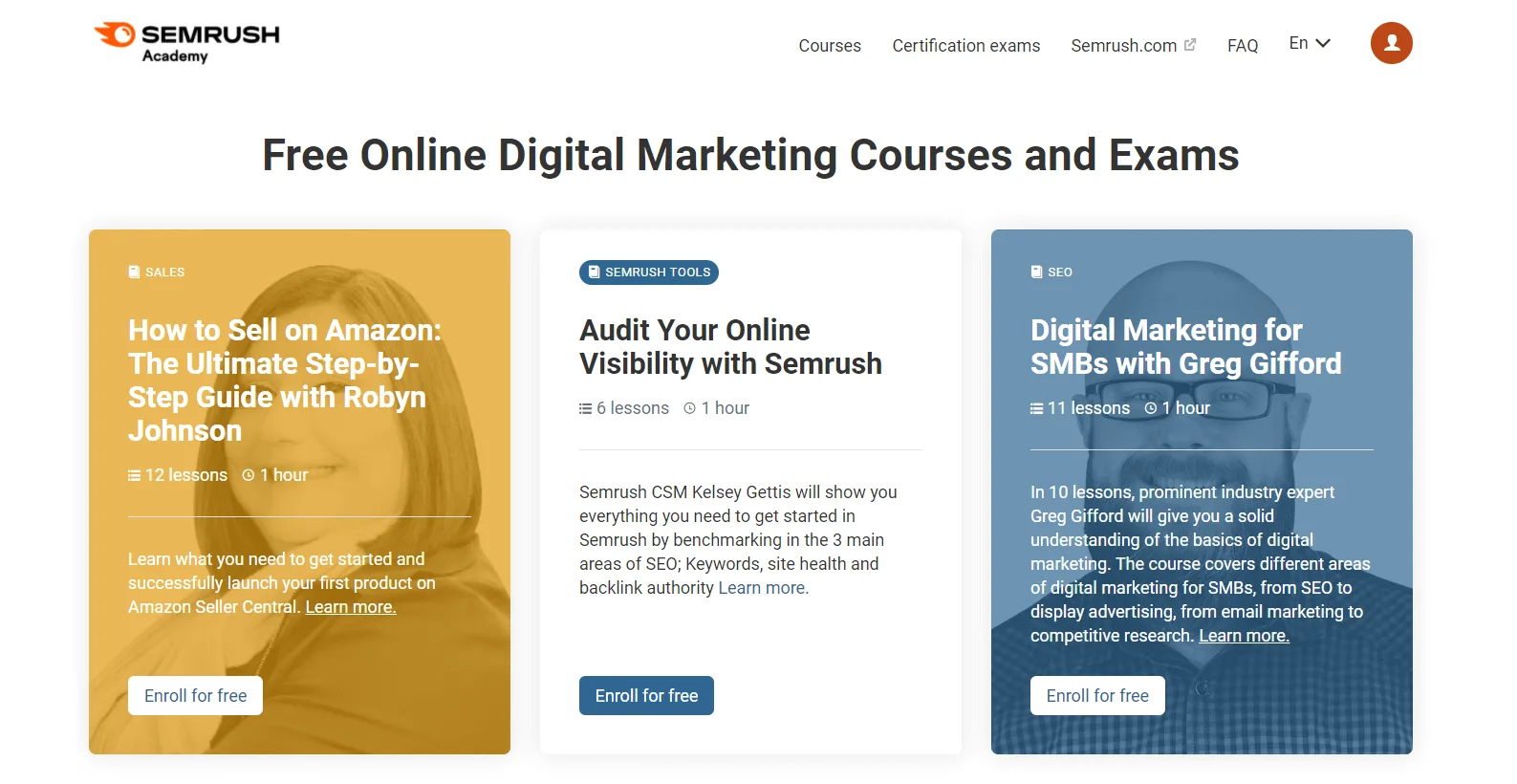 free digital marketing courses