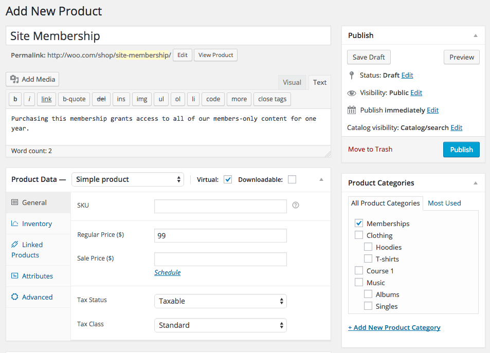WooCommerce Memberships Plugin