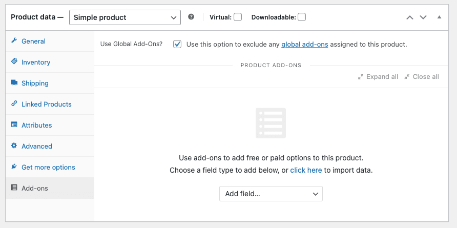 WooCommerce Product Add-Ons Plugin