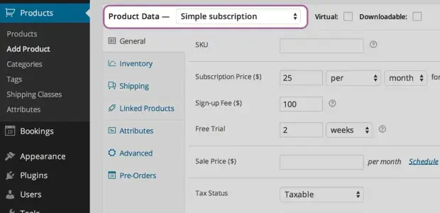 WooCommerce Subscriptions Plugin