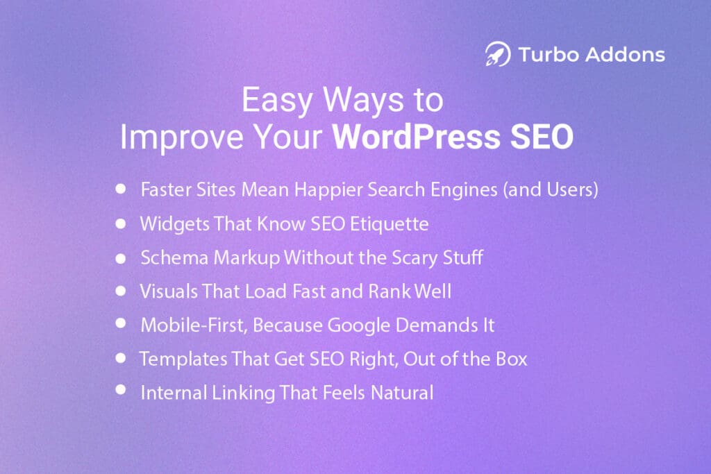 easy ways to improve your wordpress seo infographic