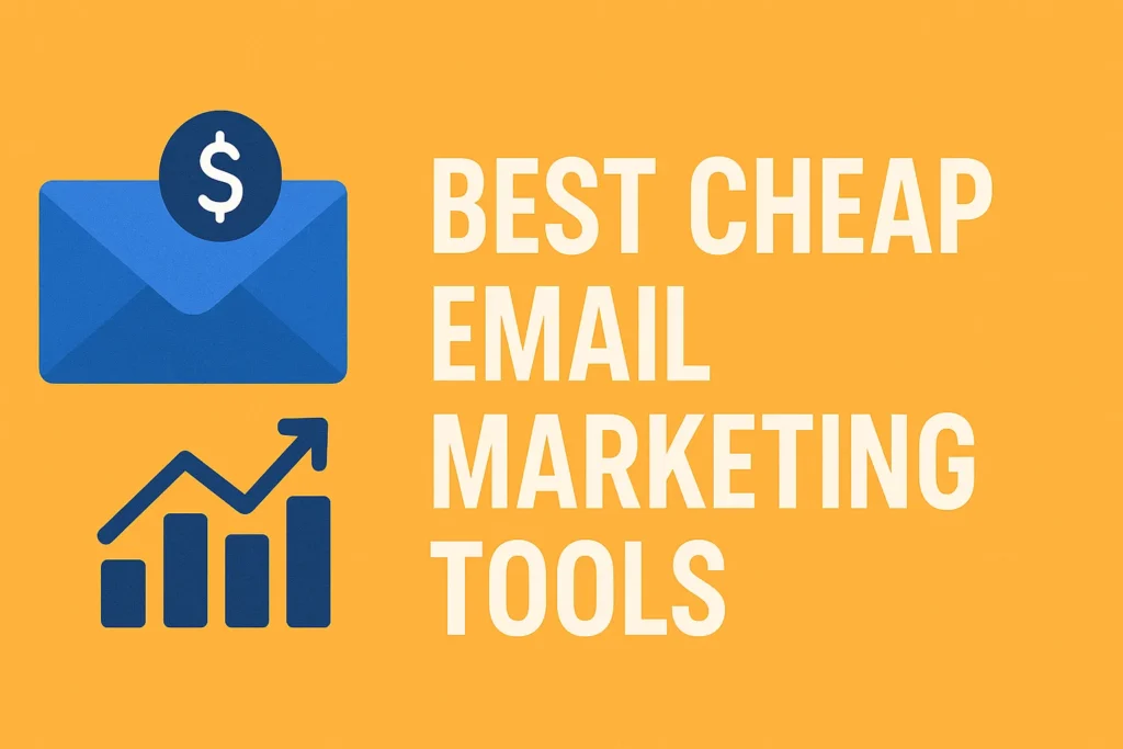 Email marketing dashboard showcasing affordable tools and campaign metrics