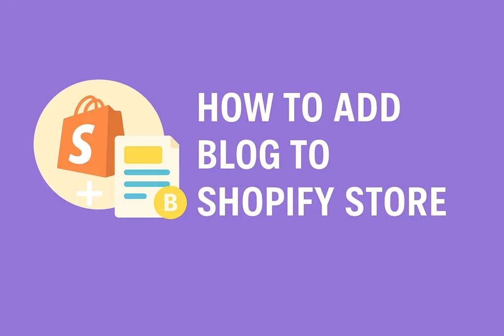 Shopify homepage with blog section added and featured articles displayed