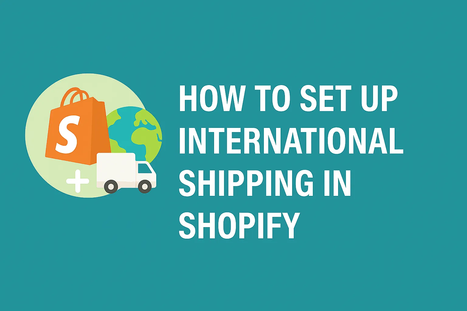Shopify shipping settings configured for international delivery zones and rates