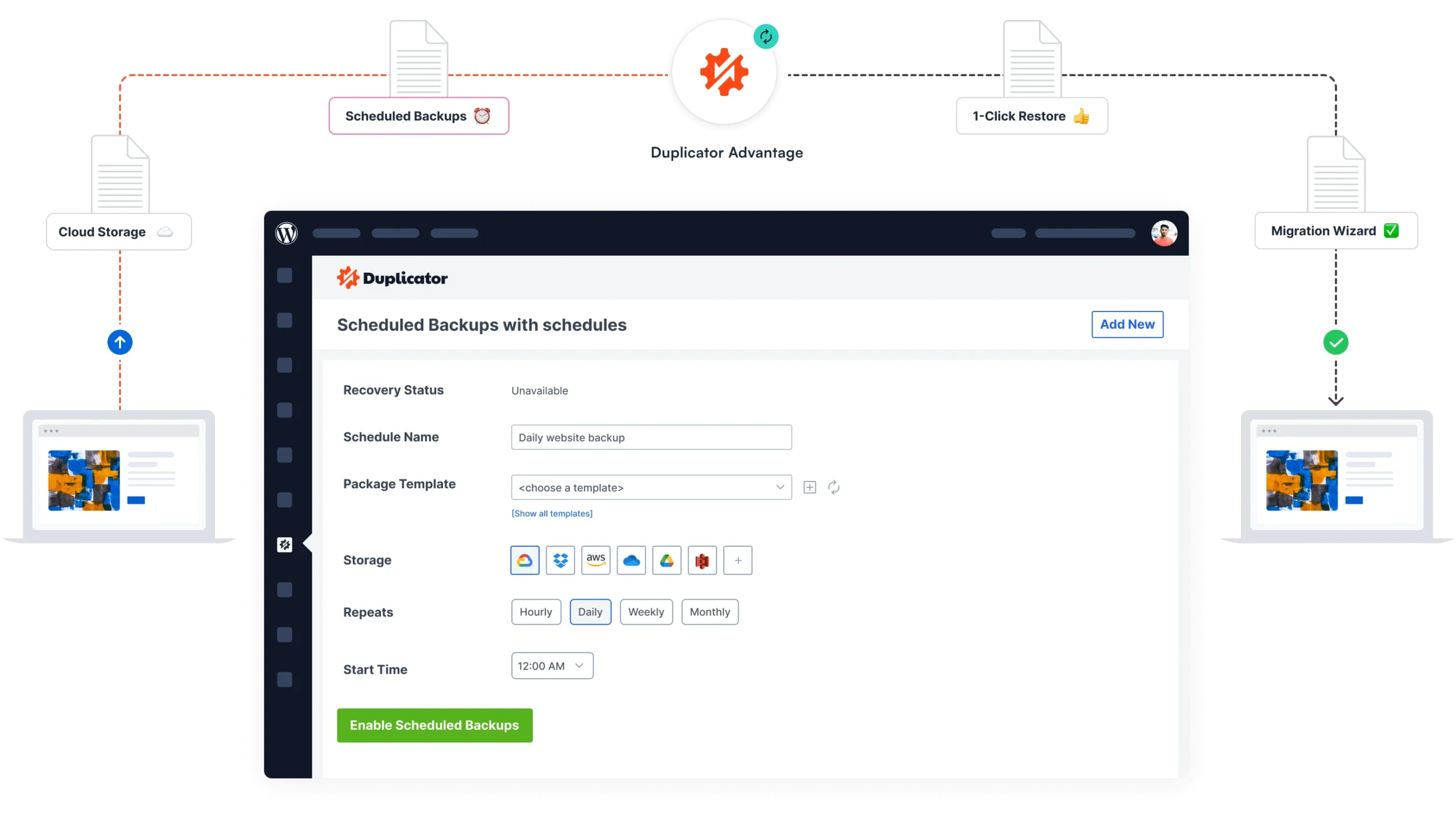 duplicator wordpress backup plugin