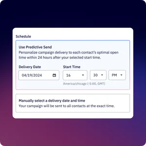 Schedule Predictive Send